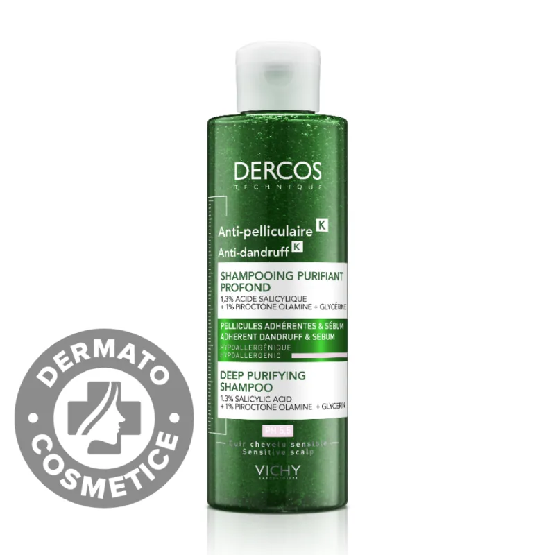 Sampon purificator antimatreata Dercos, 250ml, Vichy — preț și oferte