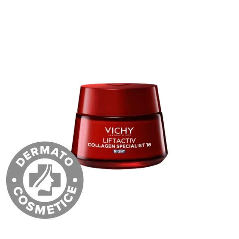 Crema de noapte antirid cu efect de reumplere Liftactiv Collagen Specialist 16, 50ml, Vichy — preț și oferte