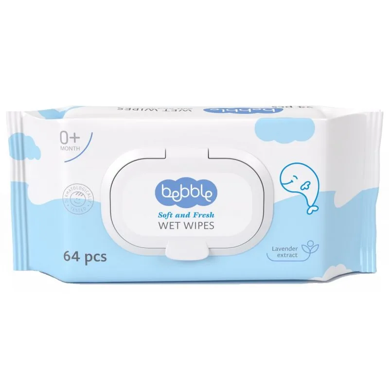 Servetele umede cu lavanda, 64 bucati, Bebble — preț și oferte