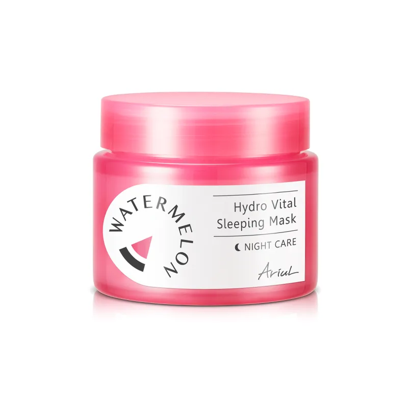 Masca de noapte pentru fata cu pepene rosu Watermelon Hydro Vital, 80g, Ariul — preț și oferte
