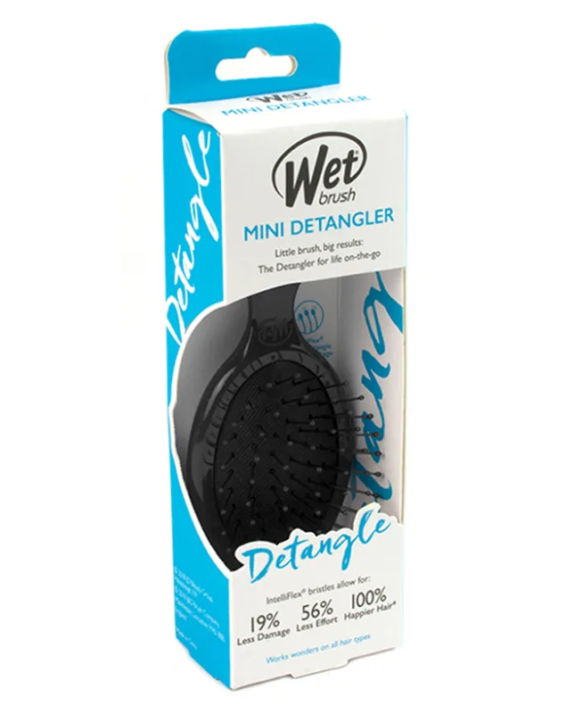 Perie de par neagra Mini Detangler, 1 bucata, Wet Brush — preț și oferte