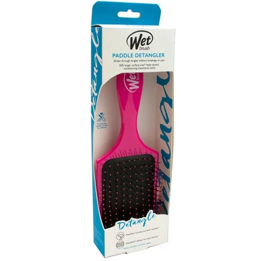 Perie de par Paddle Detangler Roz, 1 bucata, Wet Brush — preț și oferte