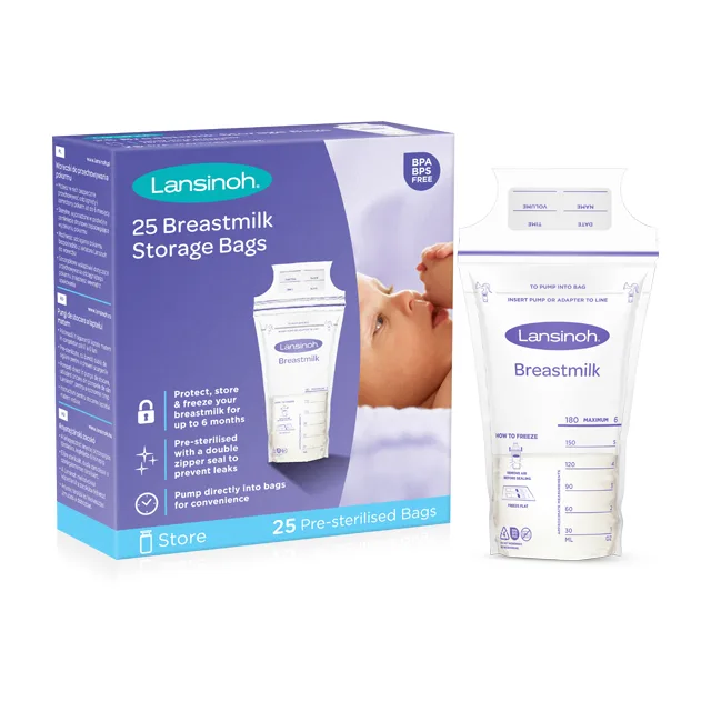 Pungi pentru stocarea laptelui matern, 25 bucati, Lansinoh — preț și oferte