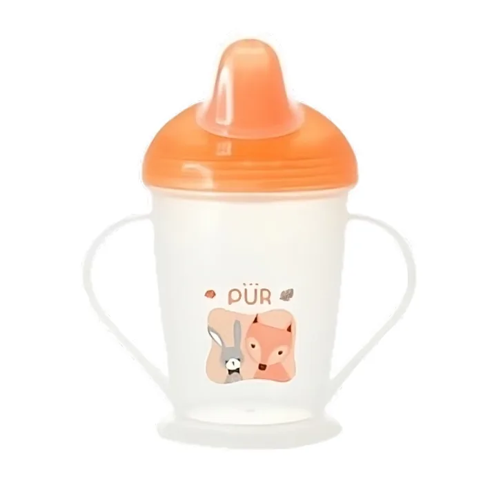 Cana cu cioc si manere, galben, PUR PUR BABY — preț și oferte