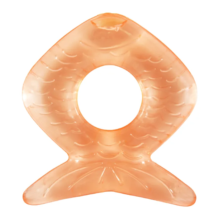 Inel gingival cu apa +6 Luni, piersica, PUR PUR BABY — preț și oferte