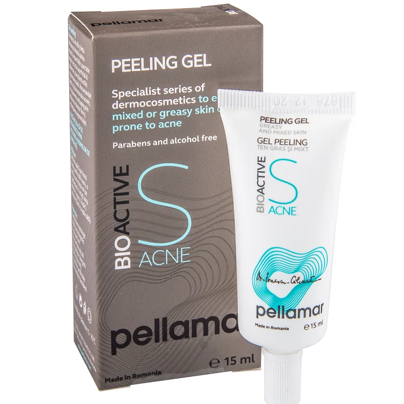 Gel peeling pentru ten gras si mixt BioActive S Acne, 15ml, Pell Amar — preț și oferte