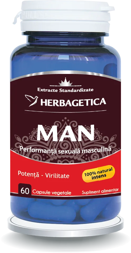 Man Zen Forte, 60 capsule, Herbagetica — preț și oferte