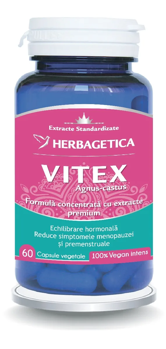 Vitex Zen Forte, 60 capsule, Herbagetica — preț și oferte