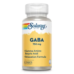 Gaba 750mg Solaray, 60 tablete, Secom