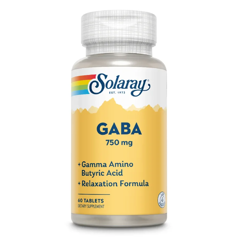 Gaba 750mg Solaray, 60 tablete, Secom — preț și oferte