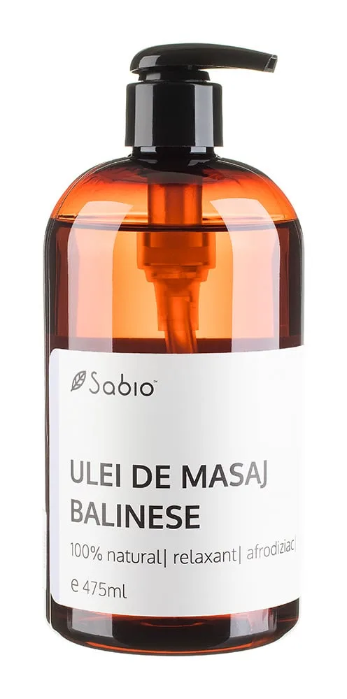 Ulei de masaj balinese, 475ml, Sabio — preț și oferte