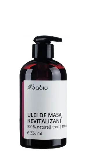 Ulei de masaj revitalizant, 236ml, Sabio