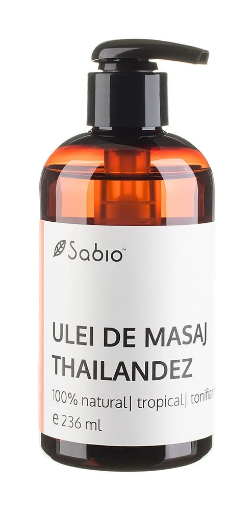 Ulei de masaj thailandez, 236ml, Sabio — preț și oferte