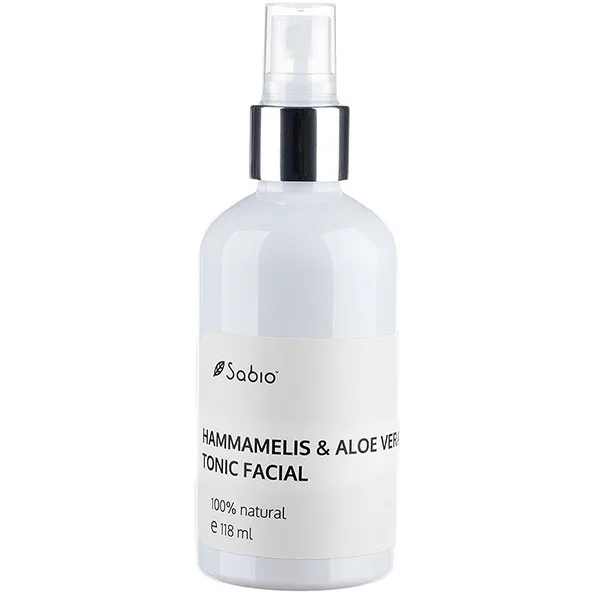 Tonic facial cu apa de Hammamelis si Aloe Vera, 118ml, Sabio — preț și oferte