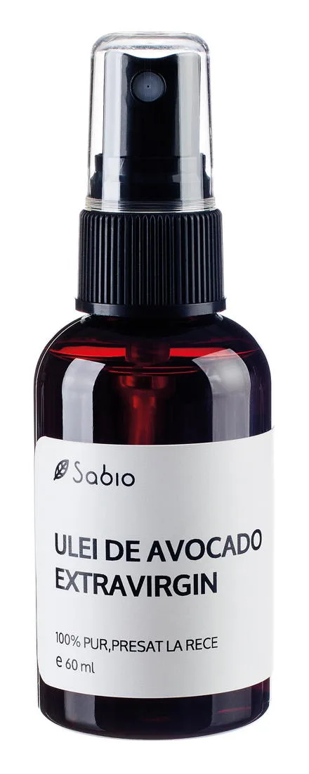 Ulei de avocado extravirgin, 60ml, Sabio — preț și oferte