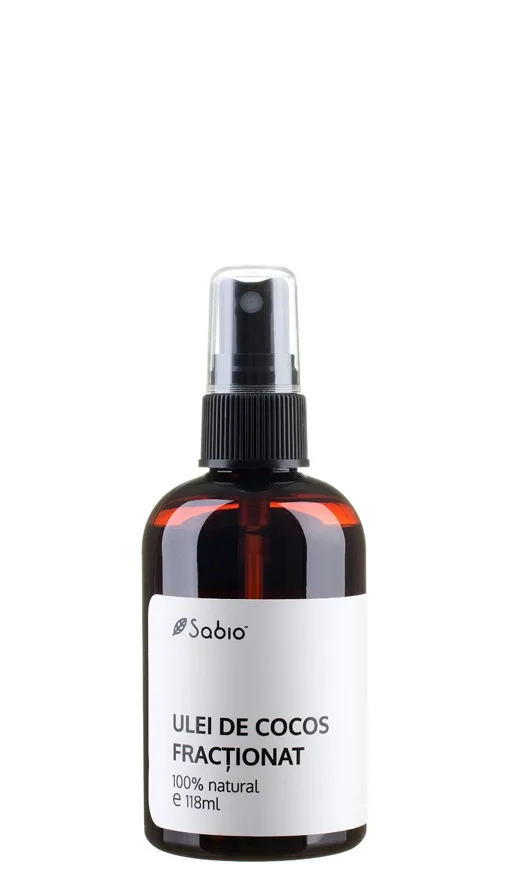Ulei de cocos fractionat, 118ml, Sabio — preț și oferte