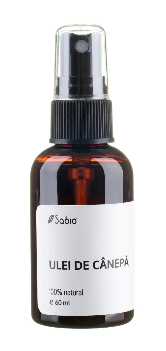 Ulei de canepa, 60ml, Sabio — preț și oferte