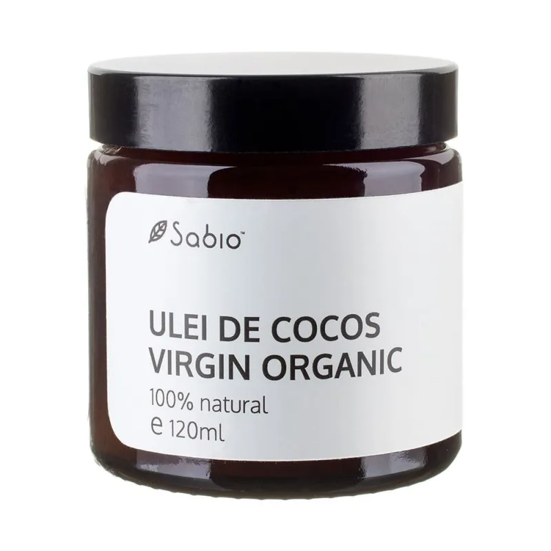 Ulei de cocos virgin organic, 120ml, Sabio — preț și oferte