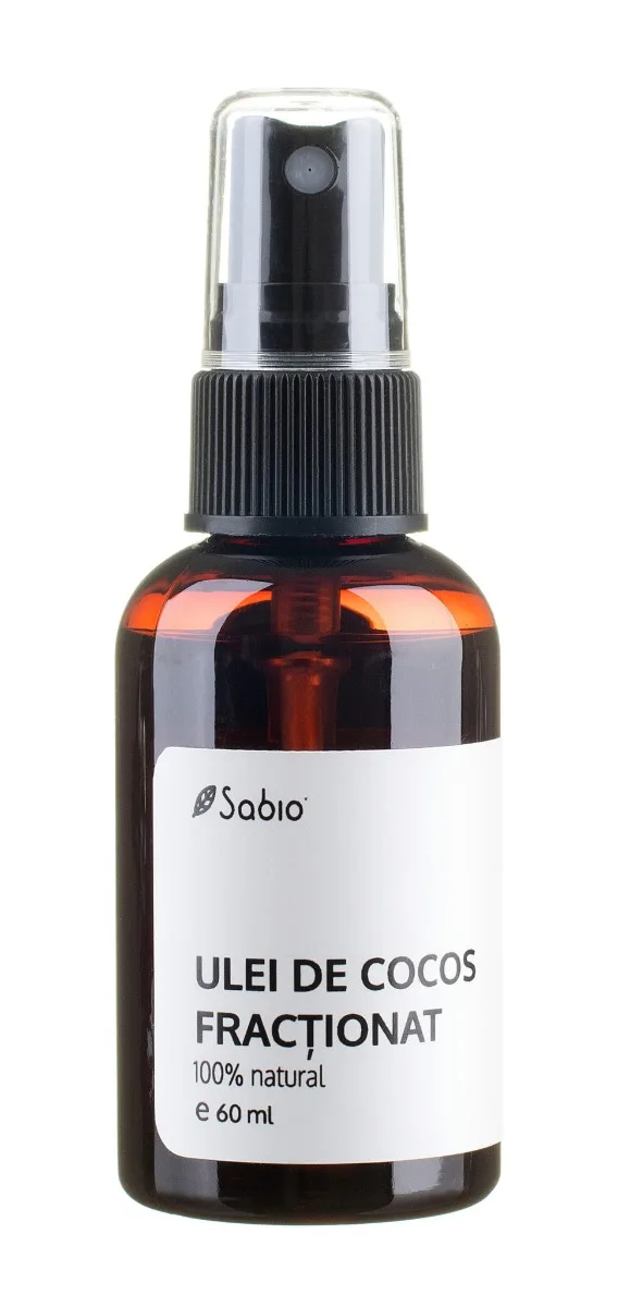 Ulei de cocos fractionat, 60ml, Sabio — preț și oferte