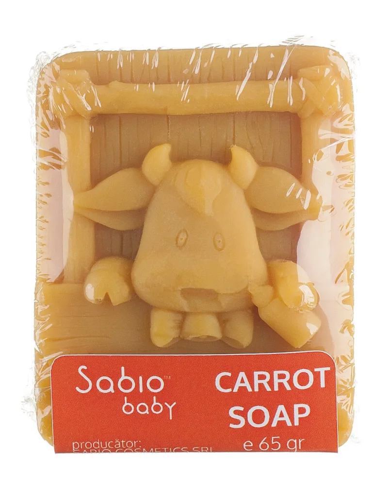 Sapun natural cu morcovi pentru bebelusi, 65g, Sabio — preț și oferte