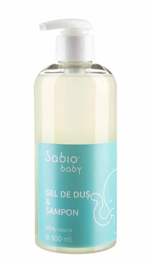 Gel de dus si sampon pentru bebelusi, 300ml, Sabio — preț și oferte
