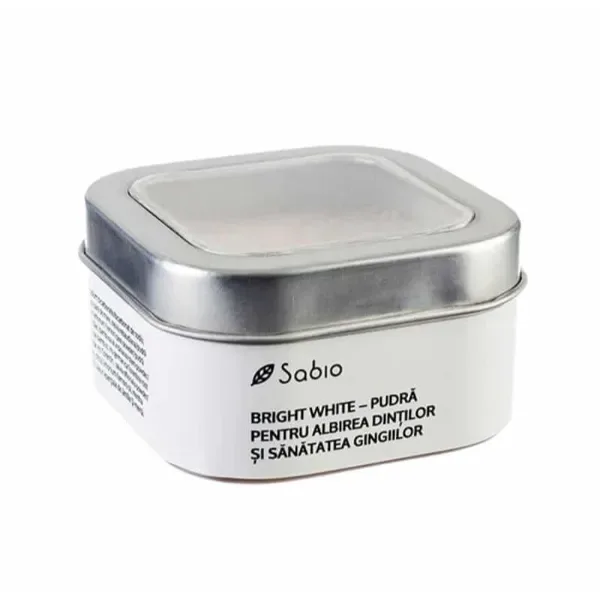 Pudra pentru albirea dintilor Bright White, 100g, Sabio — preț și oferte