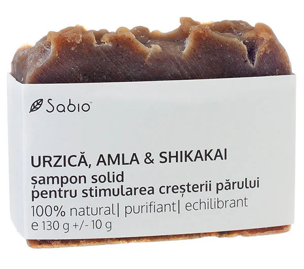 Sampon solid pentru stimularea cresterii parului, 130g, Sabio — preț și oferte