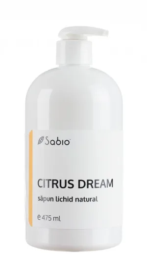 Sapun lichid natural Citrus Dream, 475ml, Sabio