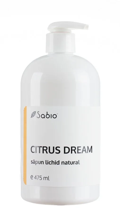 Sapun lichid natural Citrus Dream, 475ml, Sabio — preț și oferte