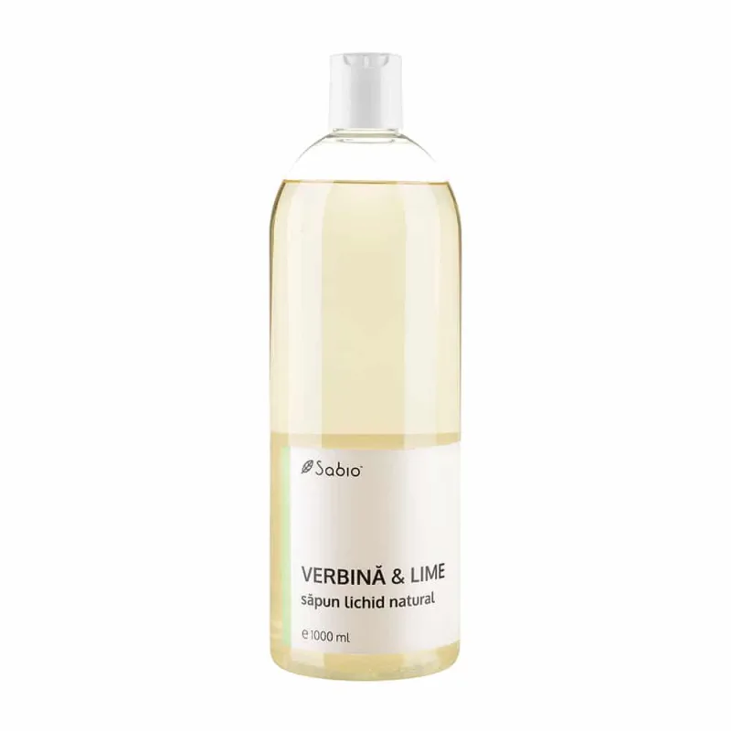 Sapun lichid natural verbina si lime, 1000ml, Sabio — preț și oferte
