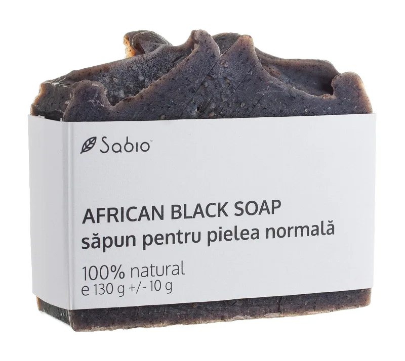 Sapun natural pentru pielea normala African Black Soap, 130g, Sabio — preț și oferte