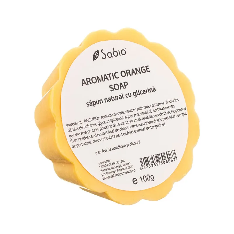 Sapun natural cu glicerina Aromatic Orange, 100g, Sabio — preț și oferte