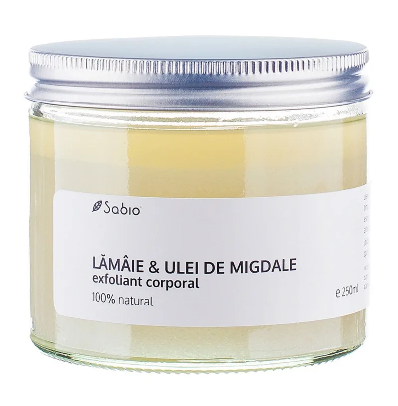 Exfoliant cu lamaie si ulei de migdale, 250ml, Sabio — preț și oferte