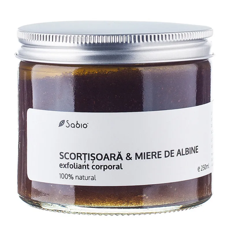 Exfoliant cu scortisoara si miere de albine, 250ml, Sabio — preț și oferte