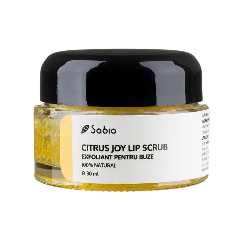 Exfoliant pentru buze Citrus Joy, 30ml, Sabio — preț și oferte
