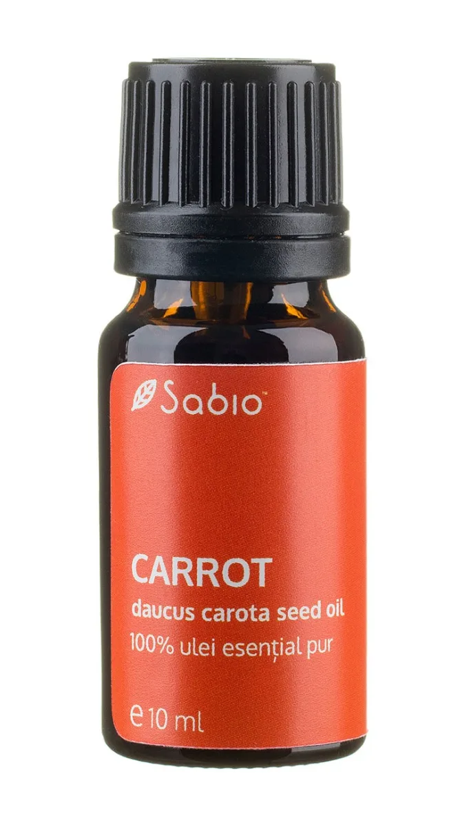 Ulei esential pur de morcov (daucus carota seed oil), 10ml, Sabio — preț și oferte
