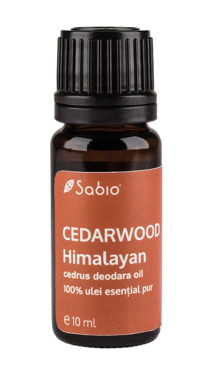 Ulei esential pur Cedarwood Himalayan (cedrus deodara oil), 10ml, Sabio — preț și oferte