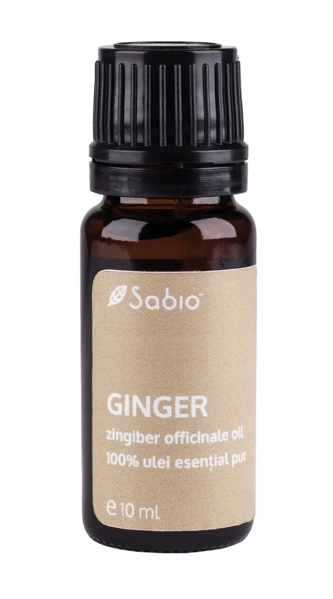 Ulei esential pur de ghimbir (zingiber officinale oil), 10ml, Sabio — preț și oferte