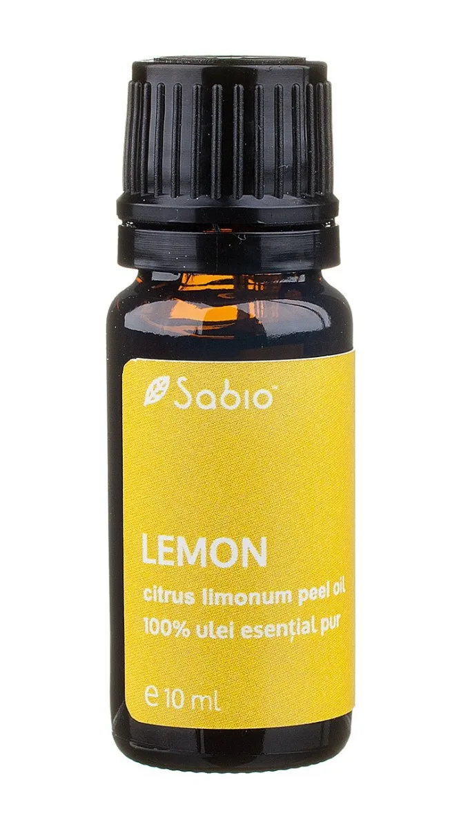 Ulei esential pur de lamaie (citrus limonum peel), 10ml, Sabio — preț și oferte