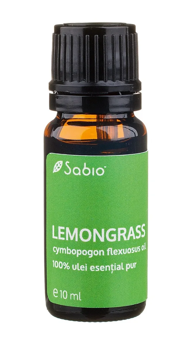 Ulei esential pur Lemongrass (cymbopogon flexuosus), 10ml, Sabio — preț și oferte