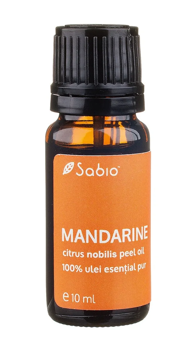 Ulei esential de mandarina (citrus nobilis peel oil), 10ml, Sabio — preț și oferte