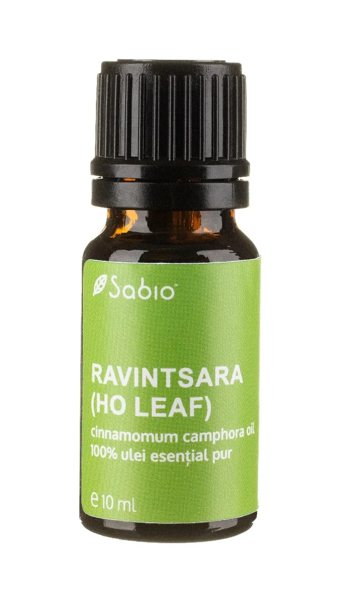 Ulei esential de ravintsara (ho leaf)(cinnamomum camphora), 10ml, Sabio — preț și oferte