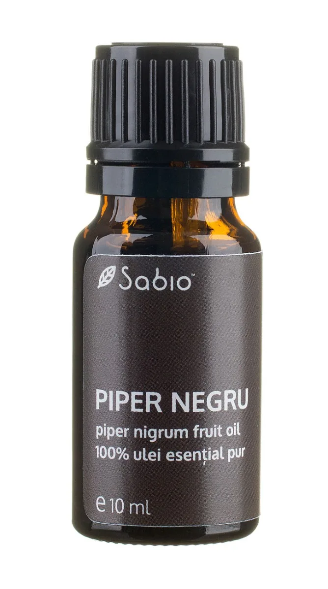 Ulei esential pur din piper negru (piper nigrum fruit oil), 10ml, Sabio — preț și oferte
