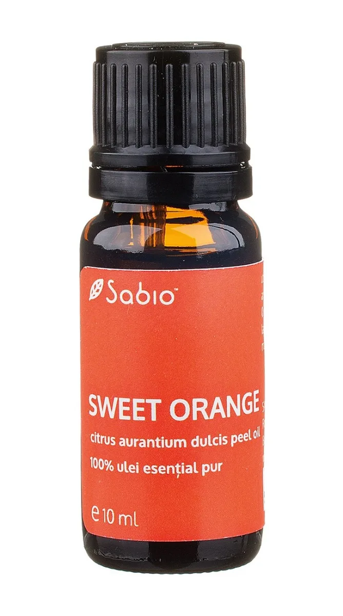Ulei esential pur de portocala dulce (citrus aurantium dulcis peel), 10ml, Sabio — preț și oferte