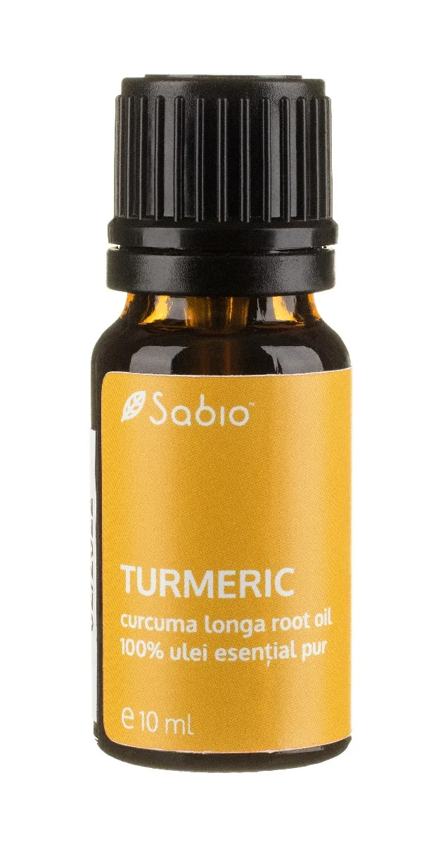 Ulei esential de turmeric (curcuma longa), 10ml, Sabio — preț și oferte