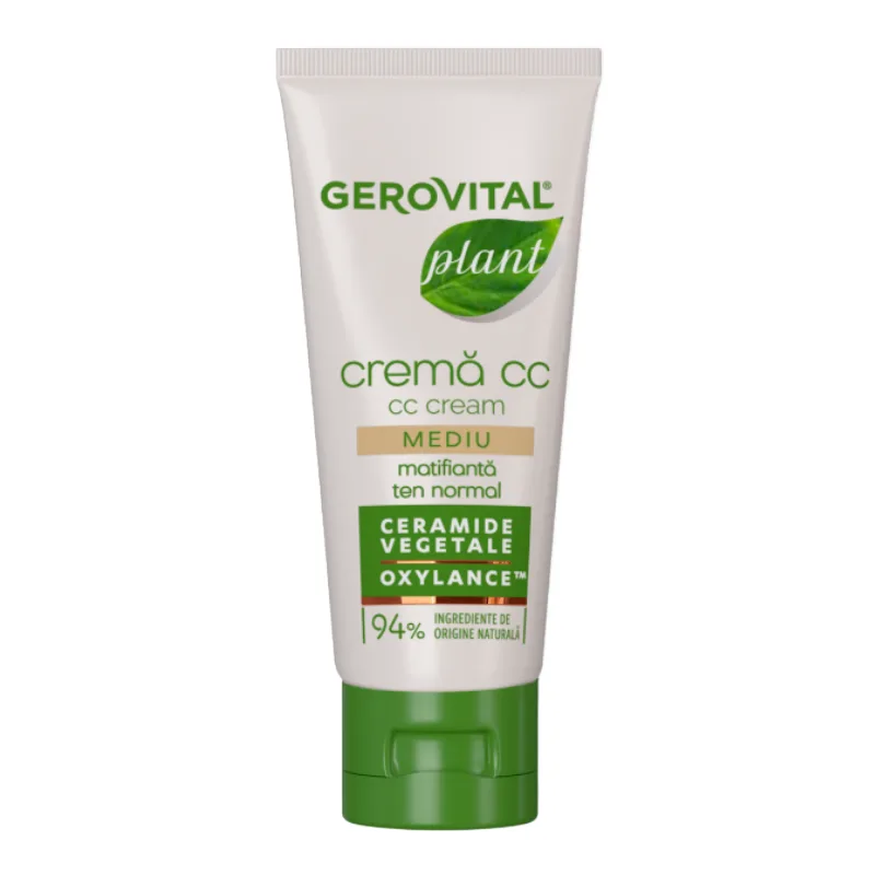 Crema CC nuanta mediu Plant, 30 ml, Gerovital FARMEC — preț și oferte