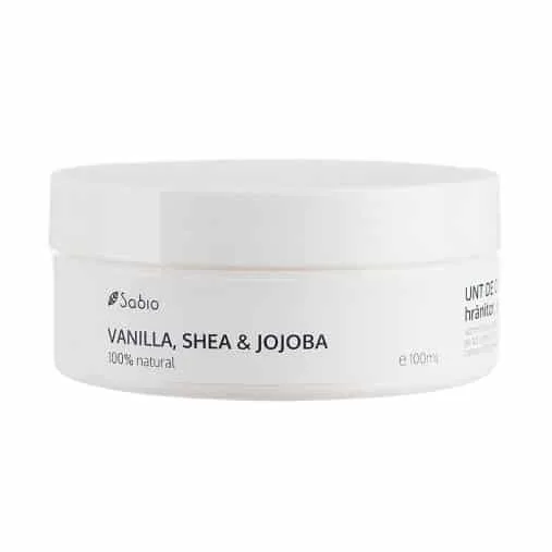 Unt de corp vanilla + shea si jojoba, 100ml, Sabio — preț și oferte