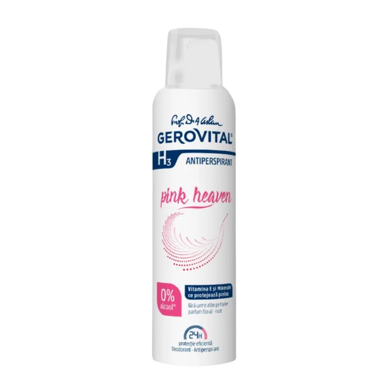 Antiperspirant Pink Heaven H3, 150 ml, Gerovital FARMEC — preț și oferte