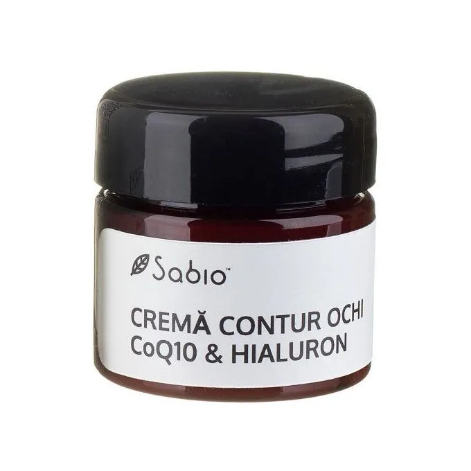 Crema de ochi cu acid hialuronic si coenzima Q10, 15ml, Sabio — preț și oferte