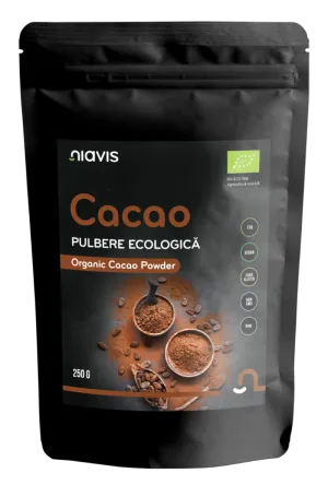 Cacao pulbere raw ecologica, 250g, Niavis
